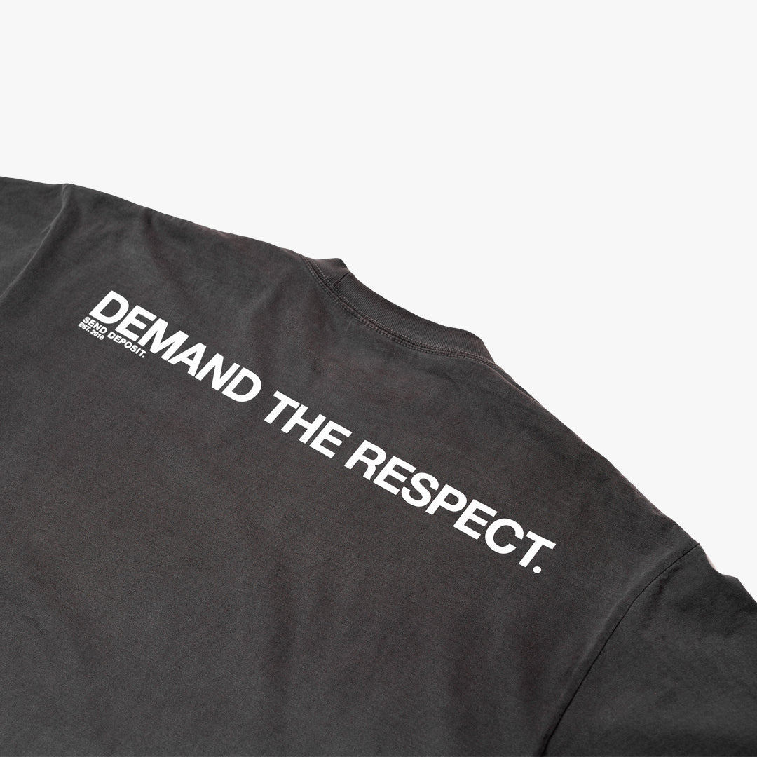 Womens Send Deposit Oversized Drop Shoulder T Shirt - Concrete