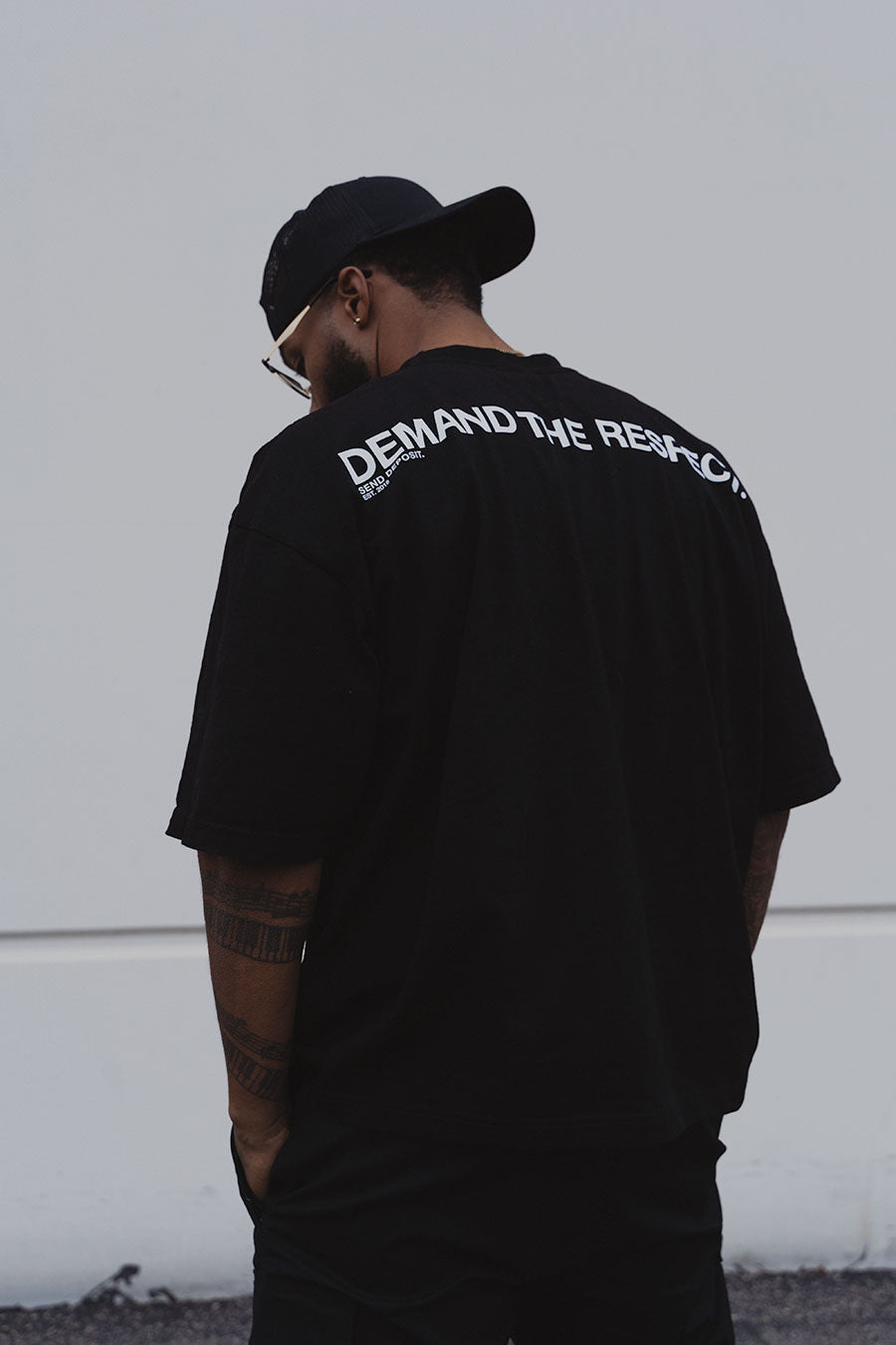 Send Deposit Oversized Drop Shoulder T Shirt - Gravel