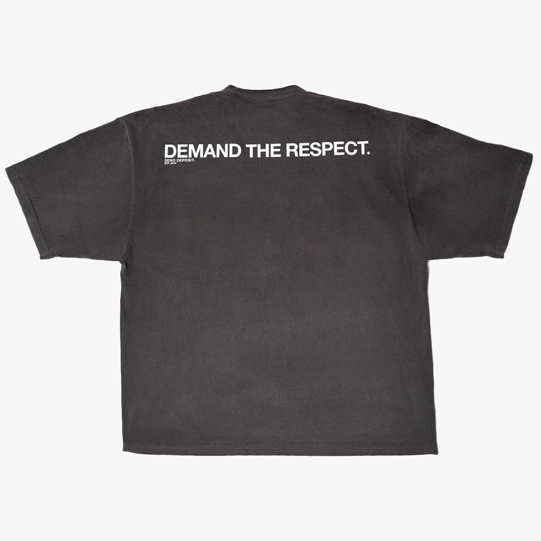 Send Deposit Oversized Drop Shoulder T Shirt - Concrete